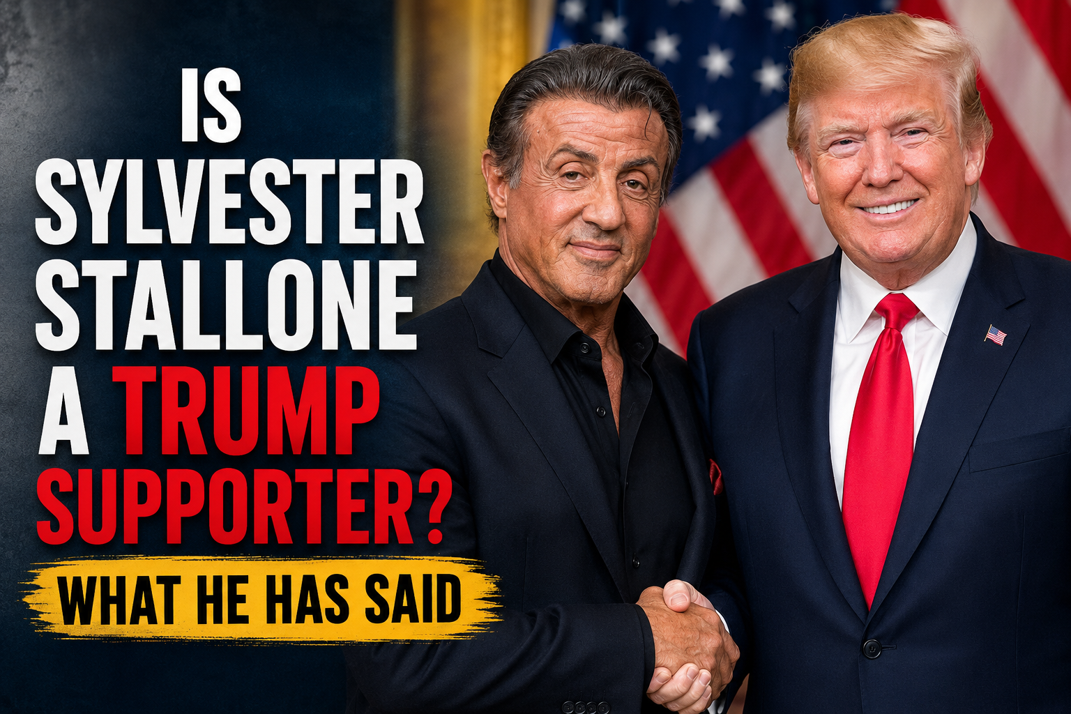 is Sylvester Stallone a Trump supporter