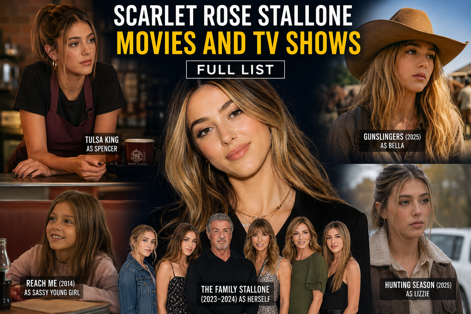 Scarlet Rose Stallone movies and TV shows