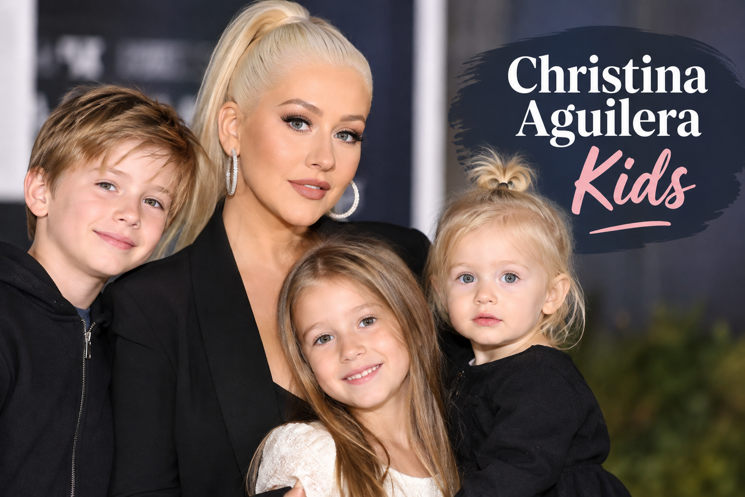 christina aguilera kids